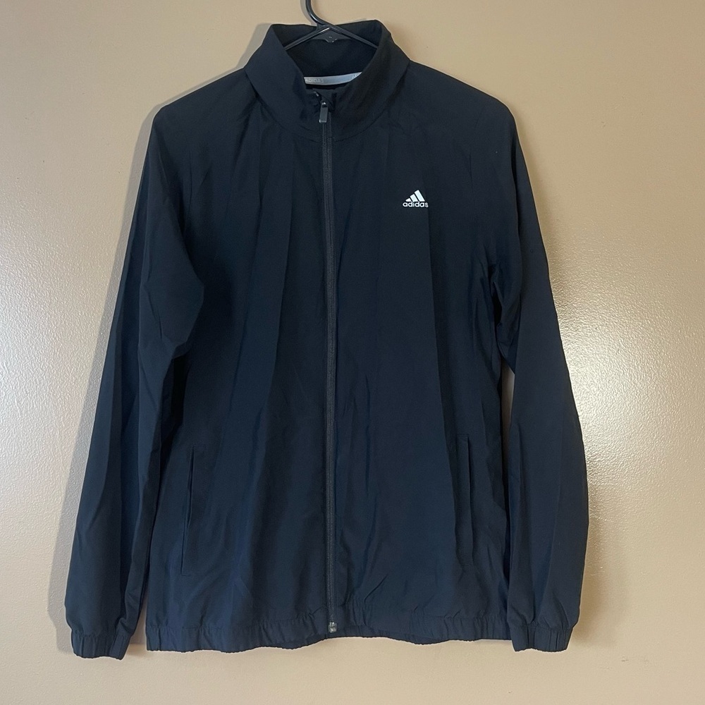 Adidas Women’s Golf Lightweight Black Jacket Size Medium